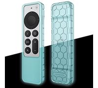 Fintie Funda Protectora para Apple TV Siri Remote 2021 2022 - Honey Comb Funda de Silicona Ligera Antideslizante a Prueba de Golpes para Apple TV 4K / HD Siri Remote Controller (2ª generación/3ª