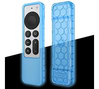 FINTIE Funda Protectora para Apple TV Siri Remote 2021 - Honey Peine, Ligera, Antideslizante, a Prueba de Golpes, Funda de Silicona para Apple TV 4K / HD Siri Remote Controller (2ª generación