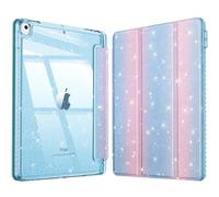 Fintie Funda con purpurina para iPad de 10,2 pulgadas de 9/8/7 generación (modelo 2021/2020/2019) - Funda transparente con purpurina con soporte para bolígrafo, resistente a los golpes, parte trasera