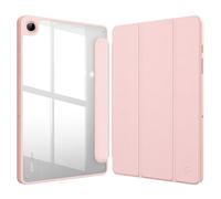 Fintie Funda Samsung Galaxy Tab A11+/A11 Plus de 11 Pulgadas 2025, A9 Plus/A9+ 2023 SM-X210/X216/X218 - Funda Transparente Híbrida a Prueba de Golpes con Rígida en la Parte Posterior, Oro Rosa