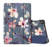 Fintie Funda Samsung Galaxy Tab A11+/A11 Plus de 11 Pulgadas 2025, A9 Plus/A9+ 2023 SM-X210/X216/X218, Ultra Delgada y Ligera, Carcasa Rígida con Encendido y Apagado Automático - Hibisco