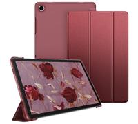 FINTIE Funda Samsung Galaxy Tab A9 Plus de 11 Pulgadas 2023 (SM-X210/X216/X218), Funda Transparente escarchado Fina y Ligera, Burdeos