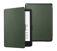Fintie Funda SlimShell para 6,8" Kindle Paperwhite de 11.ª Generación 2021 | Carcasa Fina y Ligera de Cuero Sintético con Función de Auto-Reposo/Activación, Verde Alpino