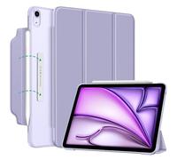 Fintie Funda SlimShell para iPad Air 11" M4/M3/M2 (2026/2025/2024), iPad Air 5ª Gen/4ª Gen (2022/2020) de 10.9" - Cierre magnético, Ligera de pie con Cubierta Trasera esmerilada-Lila Gris