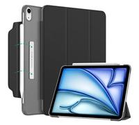 Fintie Funda SlimShell para iPad Air 11" M4/M3/M2 (2026/2025/2024), iPad Air 5ª Gen/4ª Gen (2022/2020) de 10.9" - Cierre magnético, Ligera de pie con Cubierta Trasera esmerilada-Negro