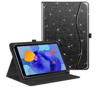Fintie Funda Tablet 10 Pulgadas [Universal 9"-10.9"] de Multiángulo con Bolsillo, Compatible con Lenovo/Huawei/Realme Pad/YOTOPT/SUMTAB/TECLAST/Blackview/MEBERRY/YESTEL/FACETEL - Brillante Negro