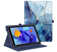 Fintie Funda Tablet 10 Pulgadas [Universal 9"-10.9"] de Multiángulo con Bolsillo, Compatible con Lenovo/Huawei/Realme Pad/YOTOPT/SUMTAB/TECLAST/Blackview/MEBERRY/YESTEL/FACETEL - Mármol Azul
