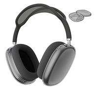 Fintie Funda TPU para AirPods MAX 2 (2026) y AirPods MAX (2024/2020), Suave TPU Transparente, Antiarañazos (USB-C/Lightning) - Negro (Transparente)