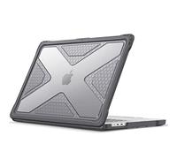 Fintie Funda Compatible con MacBook Pro 16" (2023-2021) - Carcasa Dura a Prueba de Choques para Modelo A2780/A2485 (M2 Pro/M2 MAX/M1 Pro/M1 MAX), Gris/Translúcido