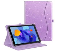 FINTIE Funda Universal para Tablet de 10 Pulgadas, [Multi-ángulos] Funda con Soporte para TECLAST, Blackview, SEBBE, HiGrace, DOOGEE, etc., Funda Compatible con Tablet de 9" - 10.9", Lavanda Glitter