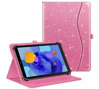 Fintie Funda Universal para Tablet DOOGEE U11/U11 Pro/Blackview Tab90 11"/TABWEE W90 11"/Whitedeer/HotLight/DOOGEE U10 10 Pulgadas, Funda multiángulo Universal para Tablet de 9-11", Rosa Brillante