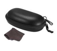 FINTIE Grande Funda Gafas de Sol, Portátil Estuche Gafas Rigida con Clip y Cremallera para Mujeres y Hombres