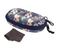 FINTIE Grande Funda Gafas de Sol, Portátil Estuche Gafas Rigida con Clip y Cremallera para Mujeres y Hombres