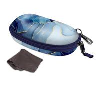 FINTIE Grande Funda Gafas de Sol, Portátil Estuche Gafas Rigida con Clip y Cremallera para Mujeres y Hombres
