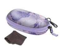 FINTIE Grande Funda Gafas de Sol, Portátil Estuche Gafas Rigida con Clip y Cremallera para Mujeres y Hombres