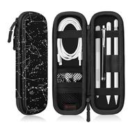 Fintie Holder Case for Apple Pencil Pro, Apple Pencil (USB-C / 1st / 2nd Generation), PU Leather Carrying Bag Sleeve Compatible with Pen, USB Cable, Samsung Stylus, Constellation