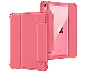 Fintie Hybrid Rugged Armor Case para iPad 10th Generation 2022 10.9 Pulgadas con portalápices - Military Drop Tested Heavy Duty Funda Protectora para iPad 10th Generation, Rosa