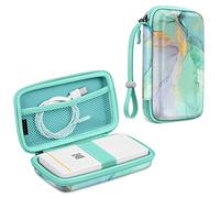 Fintie Kodak Mini 2 Retro/Step/Fotoimpresora HD/Smile/Printomatic - Funda rígida para impresora fotográfica Kodak Mini 2, Mármol Esmeralda