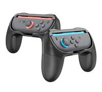 Fintie Empuñaduras para Nintendo Switch 2 (2025) Joy-Con, [diseño ergonómico] Kit de mango de control de juego cómodo resistente al desgaste para Switch Next Gen 2025 Joy Con, paquete de 2, Negro -