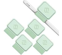 Fintie Paquete de 4 Soportes para bolígrafo Apple Pencil Pro, Apple Pencil (USB-C) y 1ª/2ª generación y lápices capacitivos, Funda de Cuero Adhesiva elástica unida a Las Fundas,Verde
