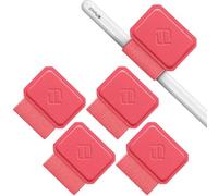 Fintie Paquete de 4 Soportes para bolígrafo Apple Pencil Pro, Apple Pencil (USB-C) y 1ª/2ª generación y lápices capacitivos, Funda de Cuero Adhesiva elástica unida a Las Fundas, sandía