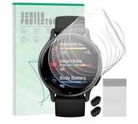 FINTIE Paquete de 6 protectores de pantalla compatibles con Garmin Vivoactive 5, antiarañazos, autorreparable, película protectora transparente de TPU de alta definición con puerto de carga