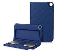 Fintie Protective Case for Alivecor Kardia Mobile, Premium PU Leather Carrying Cover with Magnetic Closure and Key Holder for KardiaMobile EKG Heart Monitor, [Not Fit KardiaMobile 6L], Navy