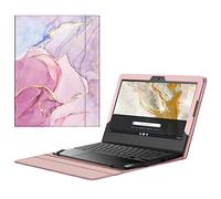 Fintie Sleeve Case for 11.6" Lenovo Chromebook 3 11 - Premium Portfolio Book Cover Compatible w/ 11.6" HP Chromebook 11 G5, Glitter Marble