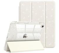 Fintie Slim Case with Pencil Holder for iPad Air 11-Inch M3 (2025) / M2 (2024), iPad Air 5th (2022) / 4th Generation (2020) 10.9 Inch - Glittering Sparkly Cover with Shiny Clear Back Shell, Starlight