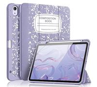 Fintie SlimShell - Carcasa para iPad Air de 11" M2 (2024), iPad Air 5ª generación (2022) y iPad Air 4ª generación (2020) (10,9") - Carcasa Flexible de TPU Suave con Soporte para lápices, Color Lila