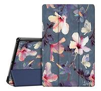 Fintie SlimShell Funda Compatible con Lenovo Tab M10 Plus (3.ª Generación) 10.6" 2022 - Ultrafina y Superligera con Función de Soporte y Auto-Reposo/Activación, Hibisco
