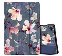 Fintie SlimShell Funda Compatible con Samsung Galaxy Tab A8 10.5" (2021) - Carcasa Fina y Ligera con Soporte y Auto-Reposo/Activación para Modelo SM-X200/X205, Hibisco