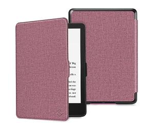 FINTIE SlimShell Funda para 6,8" Kindle Paperwhite de 11.ª generación (Modelo de 2021), Carcasa Fina y Ligera de Cuero Sintético con Función de Auto-Reposo/Activación, (Plum)