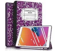 Fintie SlimShell - Funda para iPad 9e/8e/7ª generación (10,2" (2021/2020/2019) - [Portalápices Integrado] - Carcasa Trasera de TPU Suave con función de Encendido y Apagado automático,