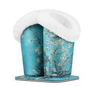 Fintie - Soporte para gafas de piel sintética antiarañazos - Rosa - Medium