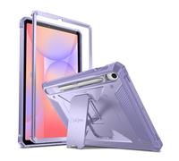 Fintie Tuatara - Funda a Prueba de Golpes para Samsung Galaxy Tab S10 FE/S9 FE 5G de 10.9 Pulgadas/Tab S9 de 11 Pulgadas, Resistente unibody híbrido, Protector de Pantalla Integrado (Morado)