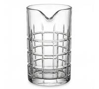 Fioance Vaso mezclador profesional de cóctel de 20 onzas, vidrio mezclador de cristal sin costuras con fondo grueso