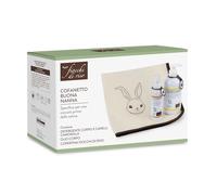 Fiocchi di Riso - Cofre de buena cuna - Kit para un mimo con copos - Limpiador corporal y cabello manzanilla, aceite corporal, cubierta - Idea regalo