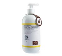Fiocchi di Riso - Limpiador corporal y capilar Manzanilla - 400 ml - Limpieza para recién nacidos - Protege la piel sensible y el cuero cabelludo. Paquete reciclado