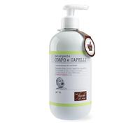Fiocchi di Riso - Limpiador corporal y capilar Talco - 400 ml - Limpieza para recién nacidos - Respeta la piel sensible y el cuero cabelludo. Paquete reciclado