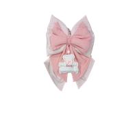Fiocco Nascita rosa con. Orso Ricamato Nome Persolazzato BabyChic