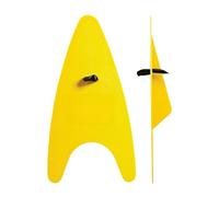 Fiocias 1 Par de de Natación Ergonómicas, de Entrenamiento para Natación Y Ayudas para El Entrenamiento, Aletas de Mano Fabricadas en Material PC, Adultos Amarillos