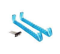 Fiocias 1 Par Ice Skate Guards Cubre de Patín de Hielo con Material de Goma Ajustable Y Resistente Adecuado para Patinaje Hombre Mujer Deportes de In, Azul