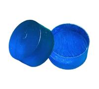 Fiocias 2 Piezas Punta de Taco de Billar Puntera de Y Cabezal de Salto Accesorio Y Recambio de Acrílico con Gran Dureza para Control Adecuado para, Azul Oscuro
