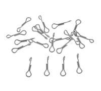 Fiocias 20 Piezas Articulated Shank Fuerte y Espina Articulada Componente Articulado para Materiales de Montaje de Moscas Herramienta, 15mm