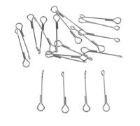 Fiocias 20 Piezas Articulated Shank Fuerte y Espina Articulada Componente Articulado para Materiales de Montaje de Moscas Herramienta, 25 mm