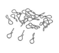 Fiocias 20 Piezas Articulated Shank Fuerte y Espina Articulada Componente Articulado para Materiales de Montaje de Moscas Herramienta, 10 mm