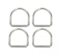 Fiocias 4 Piezas Aros en D Hebillas Semicírculo Anillas en D Accesorios DIY Acero Inoxidable 304 Resistente Sin Costuras Fácil de Instalar Adecuadas, 3 Piezas