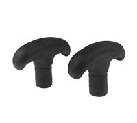 Fiocias Accesorios de para Canoa con Mango en T de 2 Piezas, PVC Resistente Y Ligero, Adecuados para Kayak, Bote, Tabla de Surf Y Uso en Clube, Negro