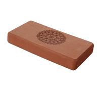 Fiocias Block Liviano Antideslizante Cómodo Accesorio Profesional Pilates Entrenamiento Equipo Firme con Diseño Ergonómico Ligero Adecuado para Rutina Di, CafÉ